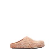 Kalfshaar Fussbett Sabot Mules Marni , Beige , Dames