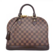 Pre-owned Fabric handbags Louis Vuitton Vintage , Brown , Dames