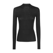 Zwarte Turtle Neck Sweater MRZ , Black , Dames