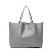 Pre-owned Leather celine-bags Celine Vintage , Gray , Dames