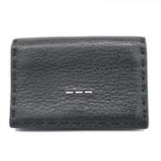 Pre-owned Leather wallets Fendi Vintage , Black , Unisex