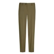 Groene 7/8 Broek met Elastische Tailleband Marie Méro , Green , Dames