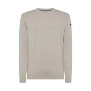 Beige Crew Neck Sweater RRD , Yellow , Heren