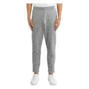 Grijze Melange Joggingbroek met Gouden Ster Golden Goose , Gray , Here...