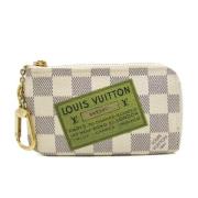 Pre-owned Fabric key-holders Louis Vuitton Vintage , Beige , Dames