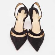 Pre-owned Suede heels Christian Louboutin Pre-owned , Black , Dames