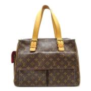 Pre-owned Fabric louis-vuitton-bags Louis Vuitton Vintage , Brown , Da...