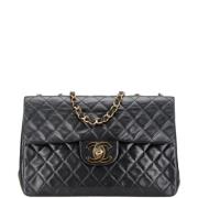 Pre-owned Leather chanel-bags Chanel Vintage , Black , Dames