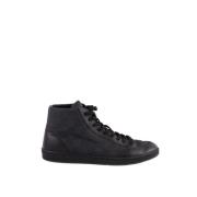 Pre-owned Leather sneakers Louis Vuitton Vintage , Black , Dames