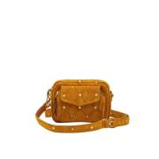 Suède Baby Charly Amber Studded Tas Claris Virot , Brown , Dames