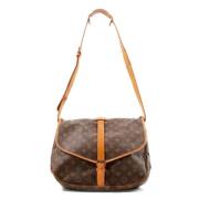 Pre-owned Canvas louis-vuitton-bags Louis Vuitton Vintage , Brown , Da...