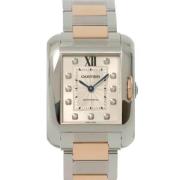 Pre-owned Glass watches Cartier Vintage , Gray , Dames