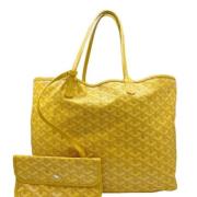 Pre-owned Canvas handbags Goyard Vintage , Yellow , Dames