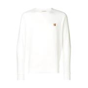 Stijlvolle Sweatshirt voor een Moderne Look Maison Kitsuné , White , D...