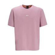 Roze T-shirts en Polos met Logo Boss Orange , Pink , Heren