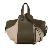 Pre-owned Leather handbags Loewe Pre-owned , Beige , Dames