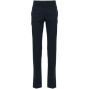 Blauwe Skinny Twill Broek Incotex , Blue , Heren