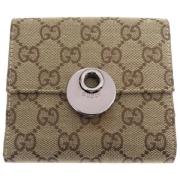 Pre-owned Canvas wallets Gucci Vintage , Brown , Dames