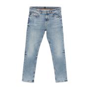 Denim Katoenen Jeans, Vijf-Zakken Ontwerp Boss Orange , Blue , Heren