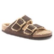 Arizona Bold Shearling Sandalen Birkenstock , Brown , Heren