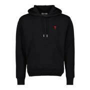 Heart Hoodie Ami Paris , Black , Heren