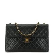 Pre-owned Leather chanel-bags Chanel Vintage , Black , Dames