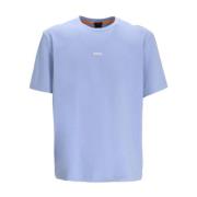 Lichtblauwe T-shirts en Polos Boss Orange , Blue , Heren