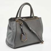 Pre-owned Leather totes Fendi Vintage , Gray , Dames