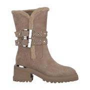 Bontlaars met studs detail Alma EN Pena , Brown , Dames