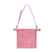 Roze Portemonnee met Gouden Hardware Jacquemus , Pink , Dames