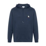 Casual Chillax Patch Hoodie Maison Kitsuné , Blue , Heren