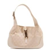 Pre-owned Canvas shoulder-bags Gucci Vintage , White , Dames