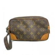 Pre-owned Fabric clutches Louis Vuitton Vintage , Brown , Heren