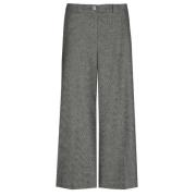 Chique Wijde Broek met Knoopsluiting Marie Méro , Gray , Dames