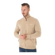 Geborduurd logo wol zijde vest Guess , Beige , Heren