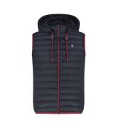 Stijlvolle donkerblauwe bodywarmer A fish named Fred , Blue , Heren