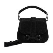 Handtas bedekt met glitter Alma EN Pena , Black , Dames