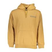 Capuchontrui Beige Lange Mouw Logo Napapijri , Beige , Heren