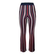 Elegante Viscose Blend Broek Elisabetta Franchi , Multicolor , Dames