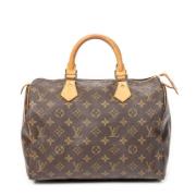 Pre-owned Canvas handbags Louis Vuitton Vintage , Brown , Dames