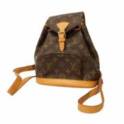 Pre-owned Fabric backpacks Louis Vuitton Vintage , Brown , Dames