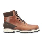 Bruine Casual Gesloten Heren Enkellaarzen Rieker , Brown , Heren