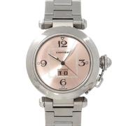 Pre-owned Stainless Steel watches Cartier Vintage , Pink , Dames