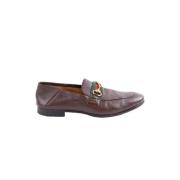 Pre-owned Leather flats Gucci Vintage , Brown , Heren