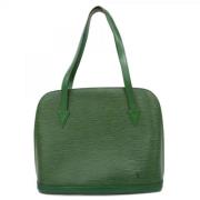 Pre-owned Fabric shoulder-bags Louis Vuitton Vintage , Green , Dames