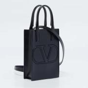 Pre-owned Leather handbags Valentino Vintage , Black , Dames