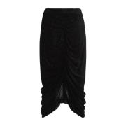 Zwarte Caelia Rok Isabel Marant , Black , Dames