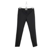 Pre-owned Cotton bottoms Yves Saint Laurent Vintage , Black , Dames