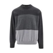 Melange Pullover Sweater Armani Exchange , Gray , Heren