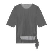 T-shirt met decoratieve afwerking Y-3 , Gray , Dames